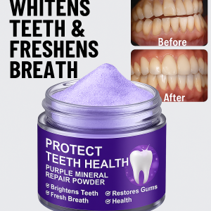 Purple Mineral Tooth Powder Gently Removes Yellow And Stains Periodontal Care Deep Cleansing Oral Care Products