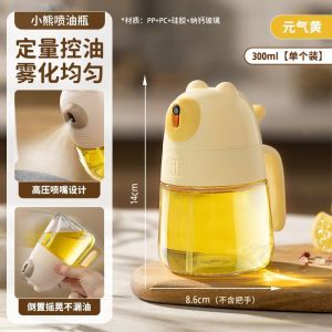 BOSSLU Botol Minyak Kaca 2in1 Model Botol Semprot Minyak Dan Tuang Berkarakter