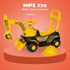 SG TOYS MPS 770 Mainan Mobil Mobilan Tunggang Eskavator Mobil Dorong Anak Truk Excavator Beko RideOn