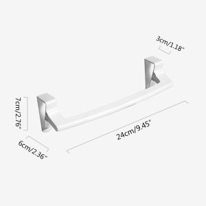 Punch-free Towel Rack Hanging Cabinet Door Hook Kitchen Rag Hanger Bathroom Towel Holder