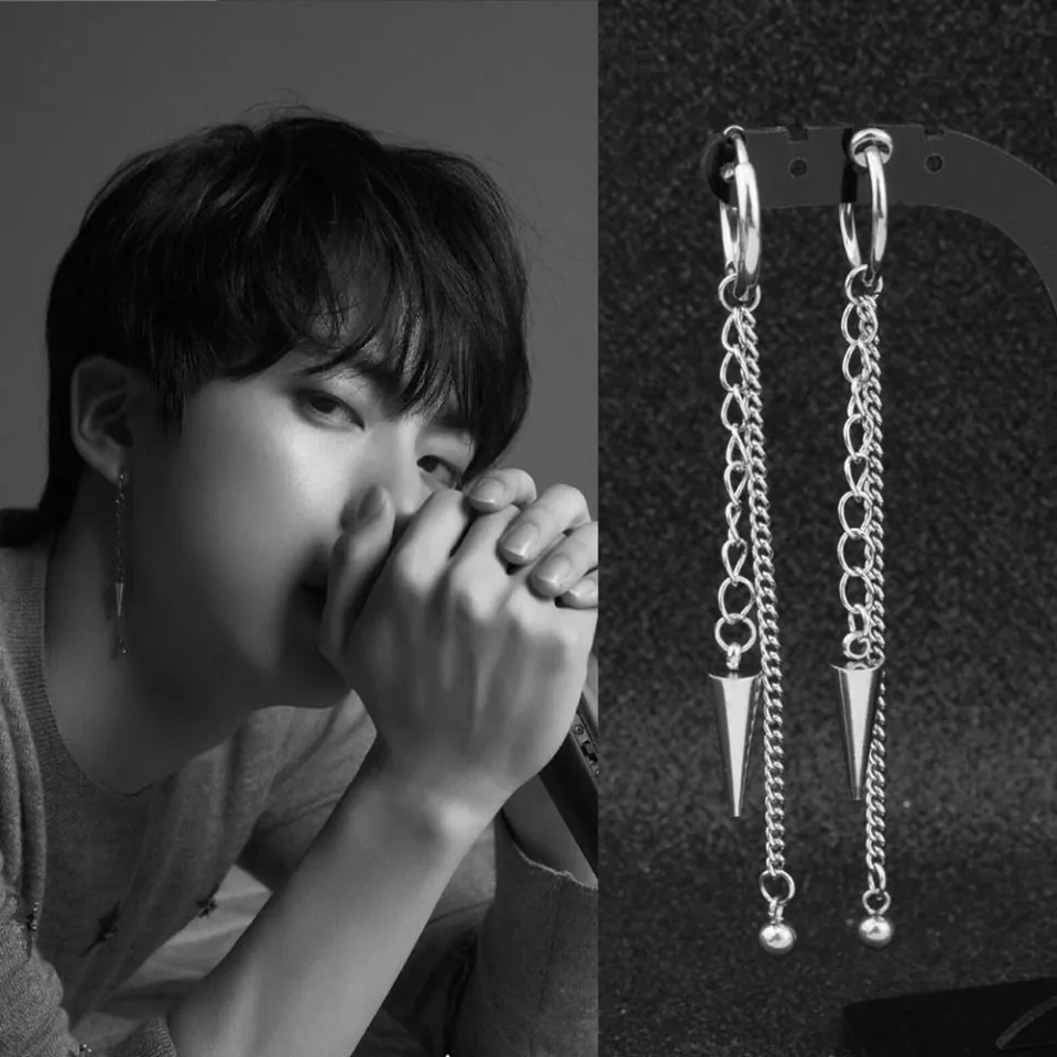 BTS earrings | BTS V earrings | BTS V fashion | BTS accessories