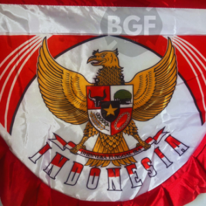 BENDERA BACKGROUND GARUDA ANAK 10 GELOMBANG