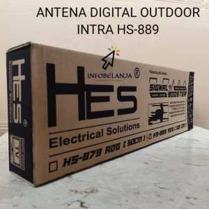 ANTENA TV DIGITAL OUTDOOR HES HS-889 FREE KABEL 10 METER ORIGINAL SNI