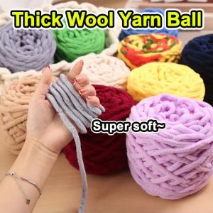 95 Gram Chenille Yarn Thick Wool Yarn Threads for Knitting Cotton for Crochet Hat Dolls Glove Blanket for Hand Knitting