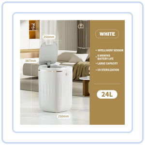【Pure Care】 Smart Modern Waste Bin Dust Dustbin Motion Sensor Automatic Stylish