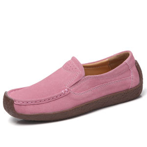 Women Flat Shoes Suede Leather Slip Ons Moccasins Topsider Loafer Shoes for Women