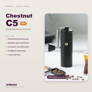 TIMEMORE - Chestnut C5 Pro Coffee Manual / Portable Grinder Double Bearing (Ready Stock)