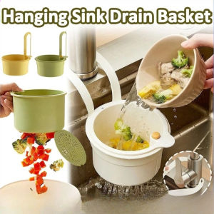 Kitchen Sink Hanging Strainer Basket Adjustable Drain Basket Fruit Vegetable Drainer Rack Detachable Kitchen Garbage Filter