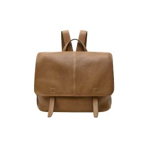 Qiu Zhuang Vegetable-Tanned Sheepskin Messenger Series Backpack Genuine Leather Large Capacity Suitable for Work Commuting and Casual Use 2026 Autumn