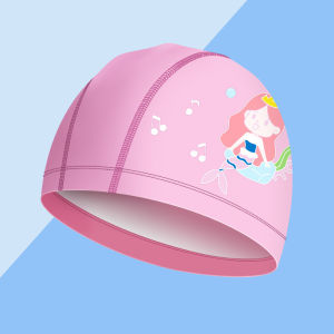 Aoduoyaya Kids Swimming Caps Cartoon Elastic Waterproof Swim Cap Ear Protective Cloth Topi Renang Budak Kanak