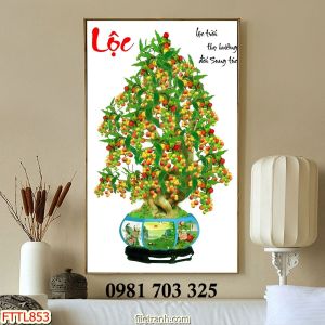 Gạch tranh hoa mai vàng đẹp trang trí