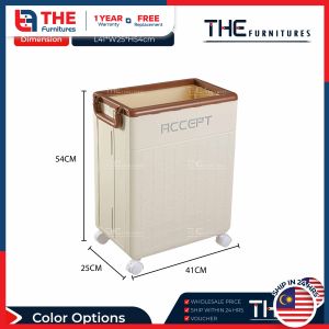 THE Foldable Basket Storage Multifunctional Clothes Yoga Side Storage Waterproof Basket With Pulley