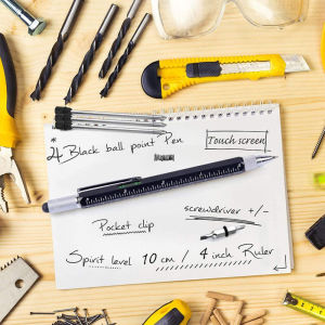 PEN STYLUS HP 6IN1 PULPEN OBENG PENGGARIS WATERPASS LEVEL MULTIFUNGSI