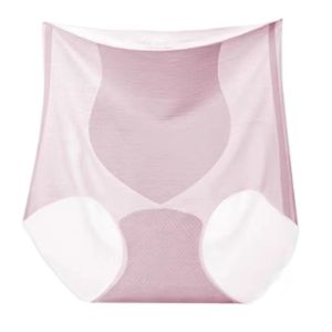 WENQUE Transparent High Waist Panties Traceless Ultra Thin Ice Silk Hip Lift Briefs Simple Breathable See Through Seamless Lingerie Girls