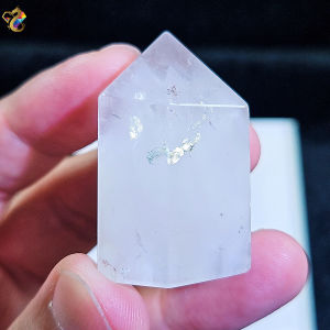 Collectors Grade White Rabbit Hair Rutile with Silver Pyrite Mica Tower
