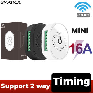 SMATRUL Wireless Switch 433Mhz RF 10 Key Remote Control Mini Electrical  Relay Timer Receiver Home Led Lamp ON/OFF 220V