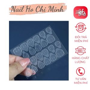 [HCM]Miếng keo dán móng 2 mặt trong suốt đa dạng size - keo dán móng silicon rất bền tiện lợi (lẻ tấm)