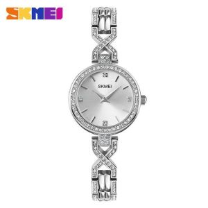 SKMEI Elegant Women Quartz Watch Rhinestone Mosaic Fashion Creative Womens 1738