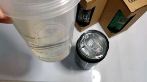 New Guinness St. Patrick Stainless Steel Mug Cup with plastic cover lid limited Edition