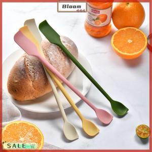 Follow Get New[Bloom Z] 1Pcs Silicone Spatula Heat Resistant Long Handle Dual-Ended Scraper With Spoon Jam Spatulas Kitchen Gadget Kitchen Accessories