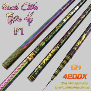 CẦN CÂU TAY đơn đài cao cấp Danh Chấn Thiên Phiên bản 5H - 28i 4200X