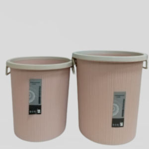 Plastic Trash Can For Living Room Toilet Bathroom Pressure Ring Without Cover Simple Fashion Basurahan Garbage Can Recycle Bin Garbage Container