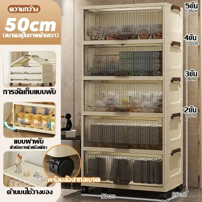 ลดราคาล้างสต๊อก!! ตู้เก็บของ พับเก็บได้ กล่องเก็บของพับได้พร้อมล้อเลื่อน ตู้พลาสติก ตู้อเนกประสงค์ ตู้พลาสติก ส่งฟรี