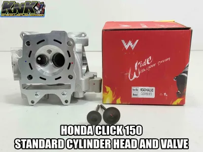 WYD STANDARD CYLINDER HEAD AND VALVE MADE IN JAPAN FOR CLICK 150