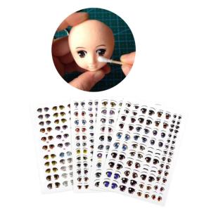 11 Sheet Eyes Cartoon Decals Dolls Making Eyes Eye Labels Kids Crafts Eye Stickers Dolls Eye Water Stickers Face Sticker