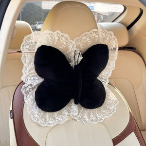 Plush Neck Pillow & Lumbar Support Cushion Set - Ergonomic Memory Foam Soft Fluffy Cover Alleviate Driving Fatigue - Universal Car Seat Decoration In Stock
