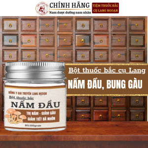 [Đầu tróc vảy] Bột nấm da đầu bết gàu tróc vảy Cụ Lang Ngoạn hiệu quả chỉ sau 3 lần sử dụng hũ 100gram