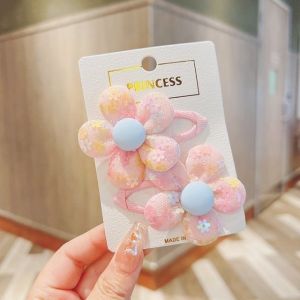 AHOURR กิ๊บติดผมลายดอกไม้สำหรับเด็ก กิ๊บติดผมข้างหวานแบบใหม่ กิ๊บหน้าม้าติดเลื่อมน่ารักอเนกประสงค์