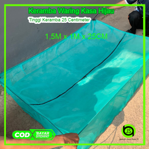 BJS - Keramba Ikan kecil dengan tutup resleting tinggi keramba 25cm tersedia berbagai varian ukuran 50x50x25