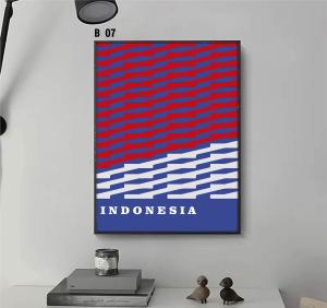 Poster Aesthetic Indonesia Hiasan Dinding Minimalis Ukuran 30x40