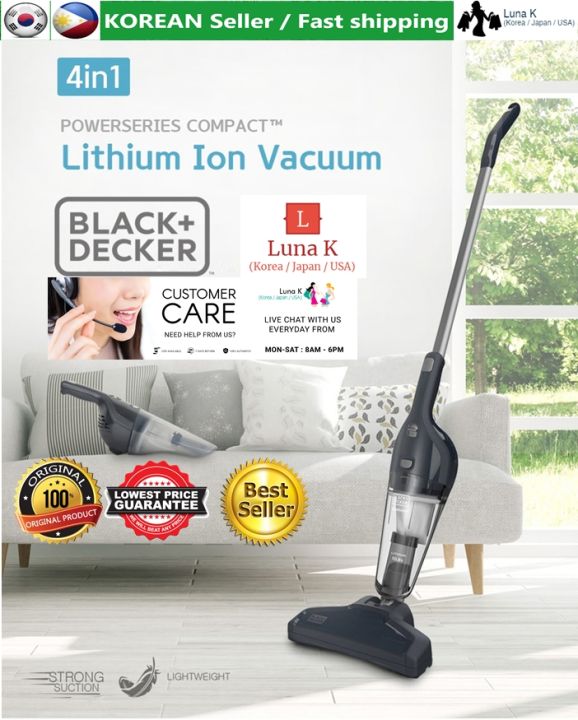 Black and Decker 4 in 1 10.8V Lithium Stick Vac NSVA315J KR