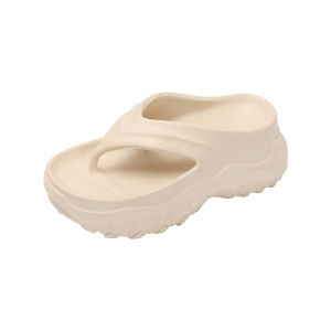 Free Shipping New Summer Flip-Flops With Thick Soles High Heels And Wedge Heels Designed For Outdoor Wear Featuring A Platform Sole For Added Height And A Slimming Effect Perfect For Lazy Days