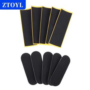 [COD]🔥🔥🔥ZTOYL 5Pcst Black Fingerboard Deck Uncut Tape Stickers Black Foam Grip Tape Stickers 2 Size