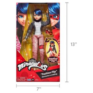 2026 Miraculous Fashion Flip Ladybu Doll Playset 2 Pieces Assembled 12 inch