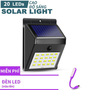 Đèn năng lượng mặt trời Đèn năng lượng mặt trờitự sáng Solar 20LED siêu sáng Đèn cảm biến hồng ngoại năng lượng mặt trời Solar Motion Sensor Light
