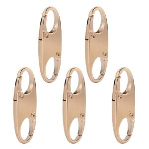 Ngăn chặn trộm cắp khóa đôi Carabiner giữ dây kéo đóng thay thế dây kéo kéo thay thế ví khóa dây kéo Clip