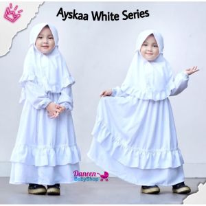 (EDISI BUSANA MUSLIM ANAK) GAMIS ANAK SEKOLAH WARNA PUTIH REMPEL MURAH / GAMIS ANAK MANASIK HAJI COD