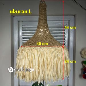 Kap Lampu Gantung Unik Anyaman Diameter 40 cm