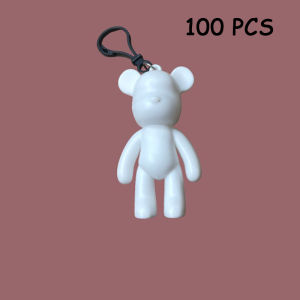 Rex TT 【ใช้กับเม็ดสีของเหลว】52cm/72cmDIY Bearbrick พร้อมสี ตุ๊กตา ล่นเด็ก ของเล่นบรรเทาความเครียด ระบายสี 6.5cm/8cm พวงกุญแจ ตุ๊กตาไวนิล ของเ