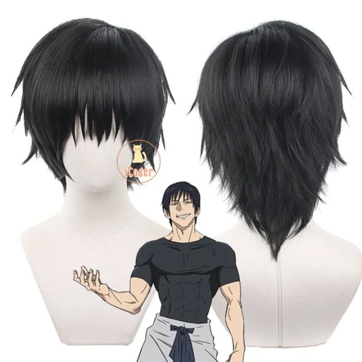 Toji Fushiguro Cosplay Wig Anime Jujutsu Kaisen 2nd Season Black