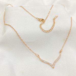 Kalung Fuji Permata Rantai Nuri Titanium Anti Karat Aksesoris Fashion Korea