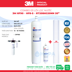 Máy Lọc Nước 3M DP190 HF90 HF8-S Cho Thương Mại Quán Cà Phê Nhà Hàng Horeca FnB Trường Học Nhập Khẩu Mỹ - Hàng Chính Hãng 3M