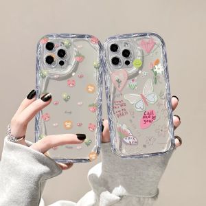 (Lokal) Casing hp Vivo Y18 Y03 y28 Y17S Y27S Y36 Y20 Y02A Y02T Y35 Y11 Y17 Y16 Y21 Y15 Y12 Y30i Y22 Y15s Y20s Y22s Y21A Y12i Y21s Y15A Y33s Y31 Y51 Y91C Y91 Cartoon Bear and  Pretty Butterfly 3D Soft Wave Edge TPU Phone Case Cover PengAo