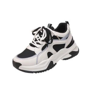 พร้อมส่ง รองเท้าวิ่งลำลอง(เชือกผูกรองเท้า 2 สี ) NEW2026 รองเท้าผ้าใบผู้หญิง รองเท้าArgan เสริมส้น 5 ซม