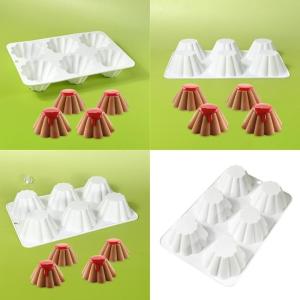 Fondant Chocolate Molds Cone Shape Silicone Molds Mousses Cake Decorating Tool Soap Molds Easily to Clean