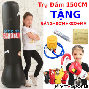 Trụ Đấm Bốc Võ thuật - Trụ Hơi Đấm Bốc Tự Cân Bằng Thế Hệ Mới Pro X phiên bản 5.0 - tặng kèm bơm keo miếng vá dự phòng